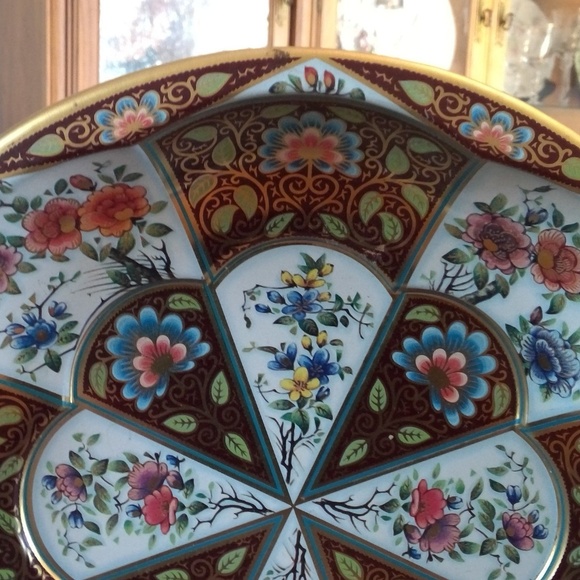 Vintage Daher Dining Decorated Ware Metal Serving Bowl Poshmark